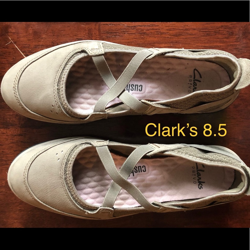 Clarks slip on shoes